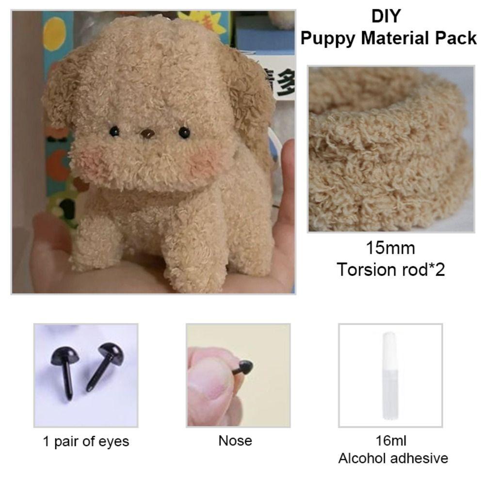 Dog Dog Plush Twist Stick Felt Strip Plush Wool Iron Wire Thread  DIY Gift