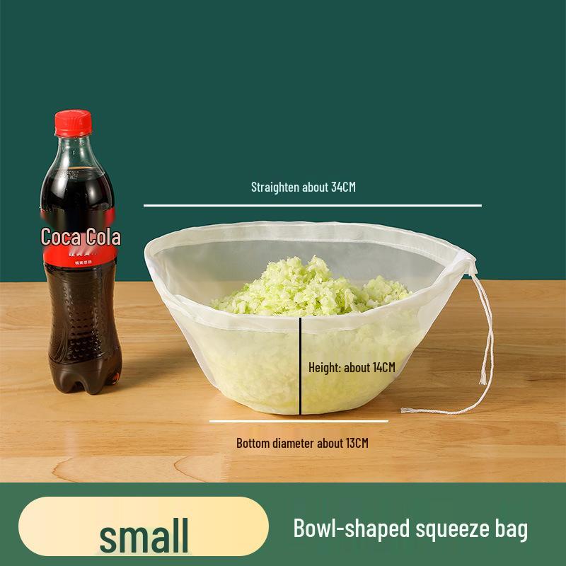 Teigtaschen- & Gemüsefüllung-Quetschbeutel - Kohl-Abtropfbehälter & Sojamilch-Filter