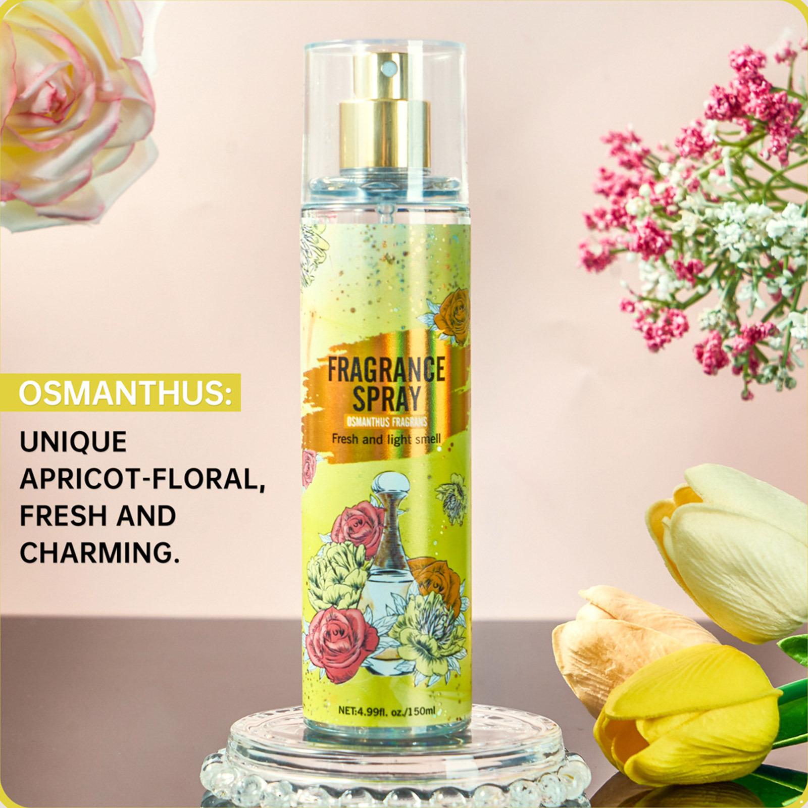 

Стойкий парфюмерный спрей и парфюмированная дымка для женщин, не содержащие спирта, с элегантным свежим ароматом для тела и волос, для ежедневного использования One Size