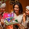 Train Christmas Card With Lights & Music, 3D Pop Up Christmas Tree Cards, Includes Envelope.