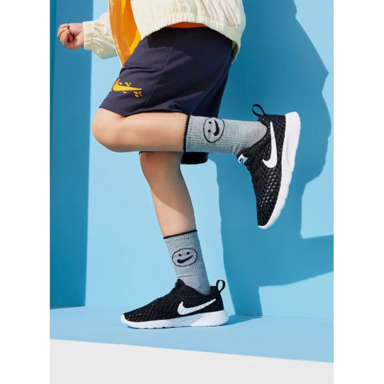 New Nike Tanjun BR BPE Slip Resistant Cushioning Breathable Low Top Sports Casual Shoes Black White Pre School CW3179-011