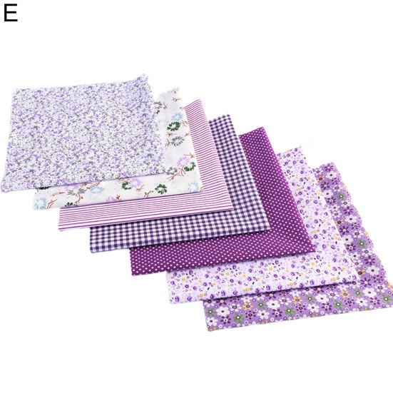 7Pcs Patchwork Cloth Not Fading Breathable Cut At Will Tear Resistant DIY Sewing Printing Wrapping Sewing Craft Cloth for Home