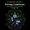 POEDAGAR Top LED Man Clock Waterproof Electronic Luxury Men's Watches Dual Time Display Digital Stainless Steel Quartz Watch
