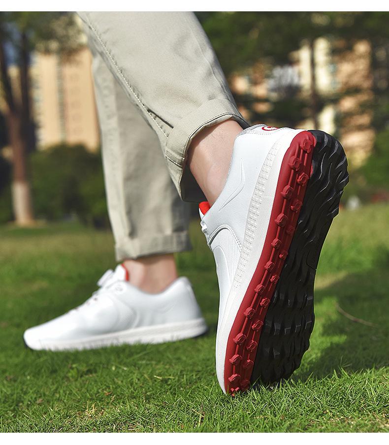 Men's Spikeless Golf Shoes Large Size 40-47 - Professional Outdoor Training Footwear