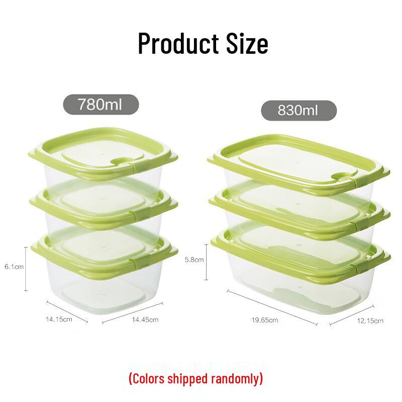 CHAHUA 6-Piece Plastic Food Storage Container Set