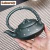280ml Authentic Yixing Purple Clay Teapot Handmade Sprinkle Gold Bamboo Joint Pot Raw Ore Green Mud Kettle Zisha Teaset Supplies