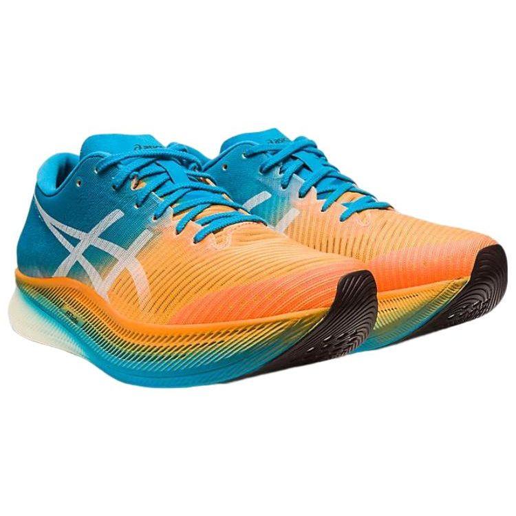 Asics Tênis unissex Metaspeed Sky Orange Pop Island Azul 1011B215-810