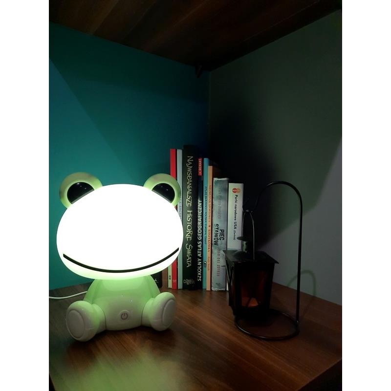 Lampka Nocna Dla Dzieci Na Biurko Led Żabka Do Pokoju Dziecięcego