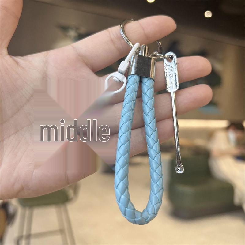 Dopamine Colorful Flower Keychain Set: Girlish Heart Charm, Nail Clipper, Ear Pick Accessories