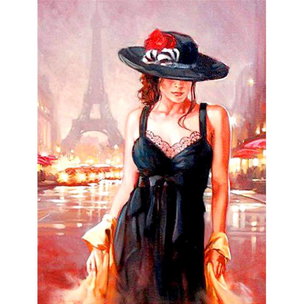 5D DIY diamentowe zestawy do malowania portret kobiety zdjęcia dżetów diamentowe hafty kwiatowe mozaiki sprzedaż Wall Art