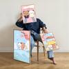 BuBu DuDu Cartoon Vintage Poster Klebende Retro Kraftpapier Aufkleber DIY Zimmer Bar Café Kawaii Raumdeko