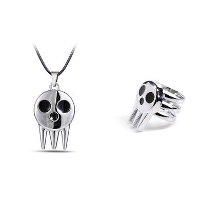 1 Stück Cool Anime Soul Eater Death The Kid Cosplay Kostüme Ring Halskette Anhänger