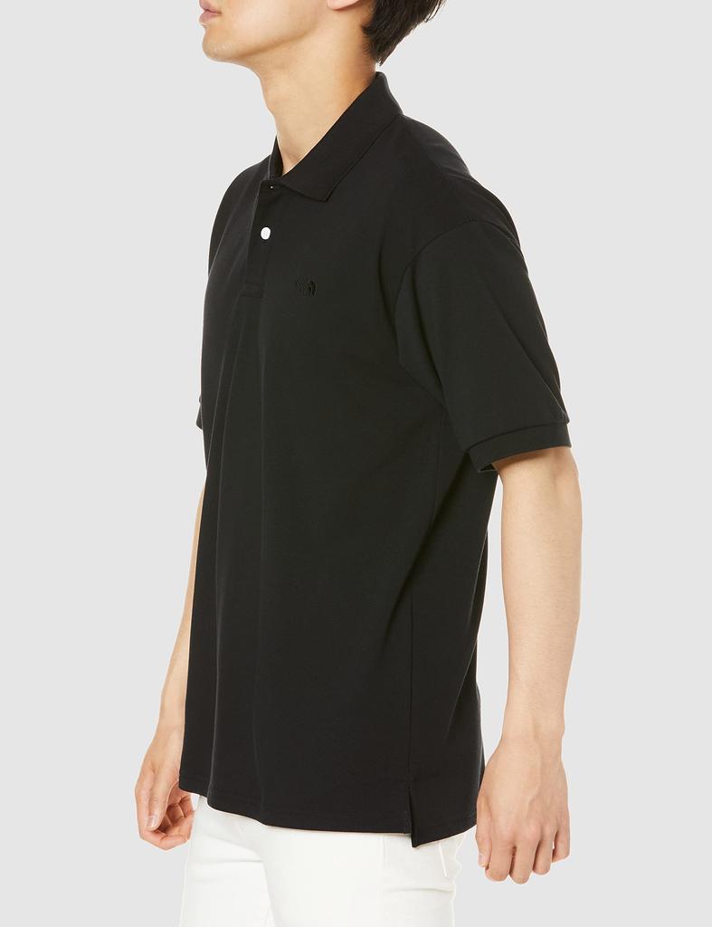 North Polo Shirt Short Sleeve Anypart Polo Black L [The Face] Men's Quick-Drying Odor-Resistant