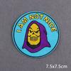 Skull Tarot Cards Fusible Embroidery Patches For Clothes Death Rock Iron On Patches For Clothing Thermoadhesive Patch On Hat/Bag