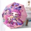 1 Stück Outdoor-Schirm mit niedlichen Anime-Charakteren - Automatisches Öffnen/Schließen, Tragbares 3-fach faltbares Design, 8-Speichen-Eisenrahmen - Perfektes Geschenk für Fans, Tr