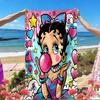 Sexy Doll Print Beach Towel, Versatile Lightweight Absorbent Beach Towel for Pool Surf Yoga Bathroom, Perfect Birthday Holiday Gift