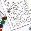 Reusable Corner Stencil for Painting on Canvas Paper Fabric Floor Wall and Tile DIY Art Craft Border Template