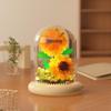 Dream Flower Box: Preserved Building Block Bouquet Set - Sunflower & Carnation. Ideal Toy for Children's Assembly.