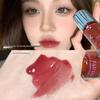 FAICCIA Clear Hydrating Glass Lips Lip Gloss - Silver Cap, Chubby, Watery Mirror Finish, Fine Shimmer, Translucent Faux Nude