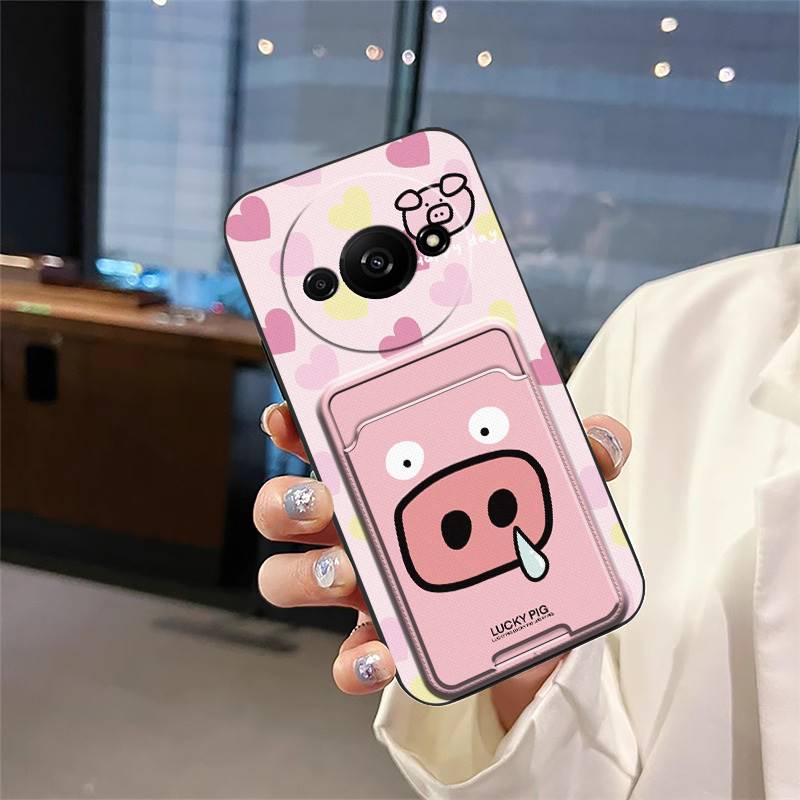 Card sleeve Full wrap Phone Case For Redmi A3 4G/A3X/Xiaomi POCO C61 4G Cover protective Anti-knock Back Cover TPU Cute