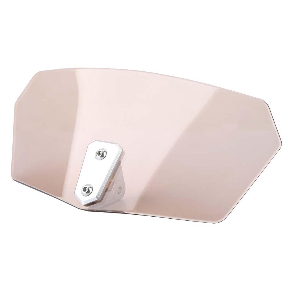 Univerzální nastavitelný motocyklový větrný štítek deflektor větru (Tawny)