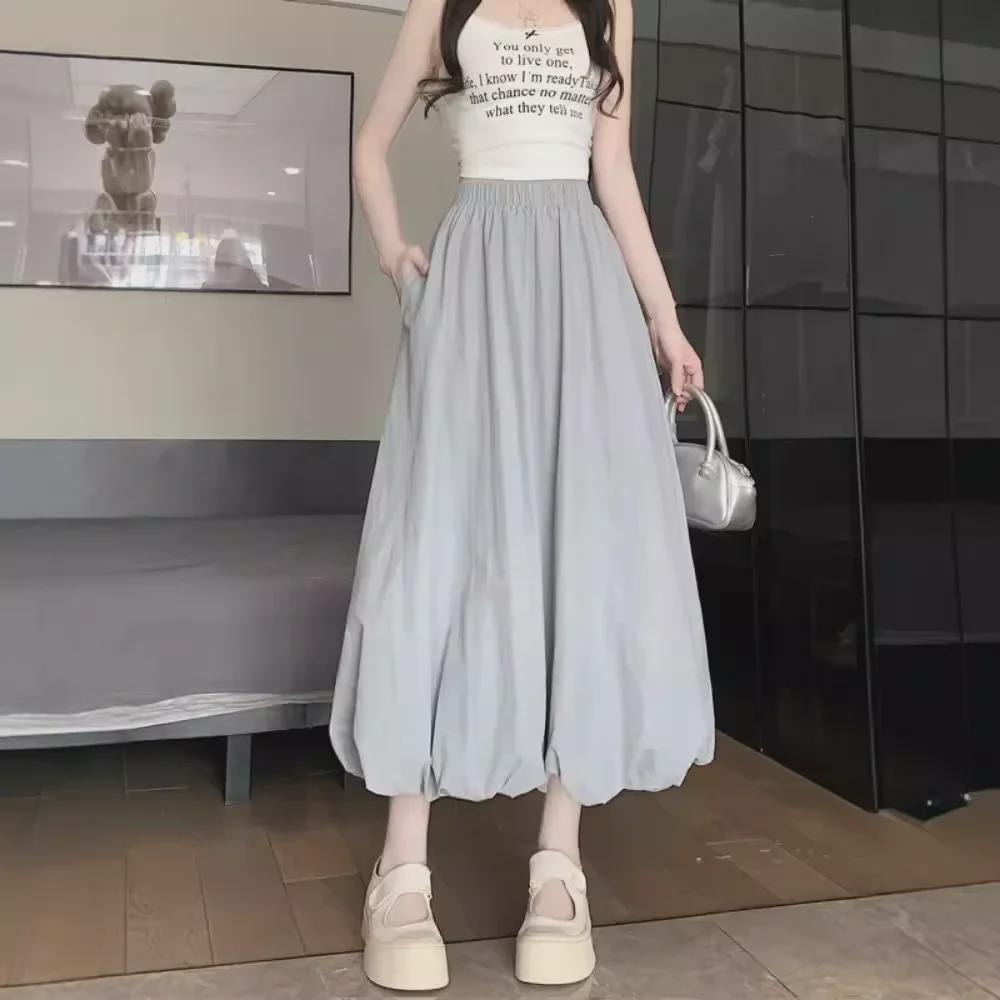 2025 Trendy Puffy Floral Lantern Skirt - Summer High Waist, Slim Fit Yamamoto Style