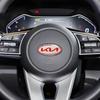 Koolstofvezel Auto Stuurwiel Embleem Sticker Badge Voor KIA K2 K3 K5 KX5 Sportage GT R Stinger Rio Optima Sorento Forte Soul