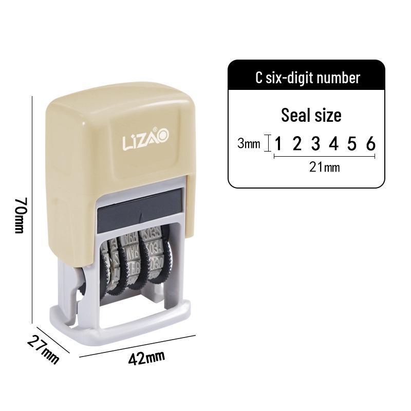 Automatic Re-inking Teacher QC Date Stamp with Adjustable Year, Month, Day