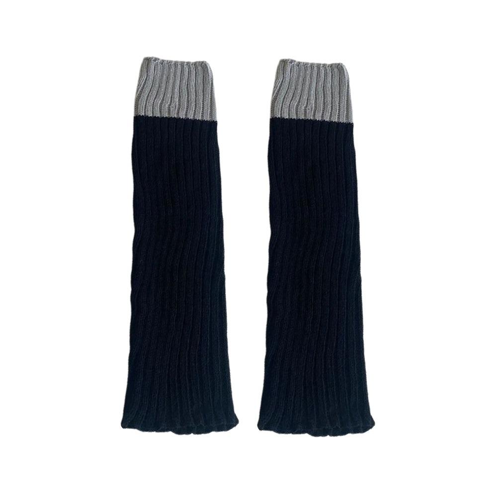 Fashion Gothic Knitted Foot Cover Thickened Warm Lolita Leg Warmers Stretchy Jk Uniform Socks Autumn Winter