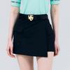 HENRY STUART Women'S Wrap Skirt Shorts Black