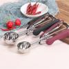 3 Size Stainless Steel Ice Cream Spoon Kitchen Tools Spring Handle Mash