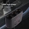 Cargador de Coche 120W 12V 24V 3 Tomas Divisor Encendedor de Cigarrillos Doble USB PD Enchufe de Conversión de Energía para Coche Adaptador de Carga Rápida Para Teléfono