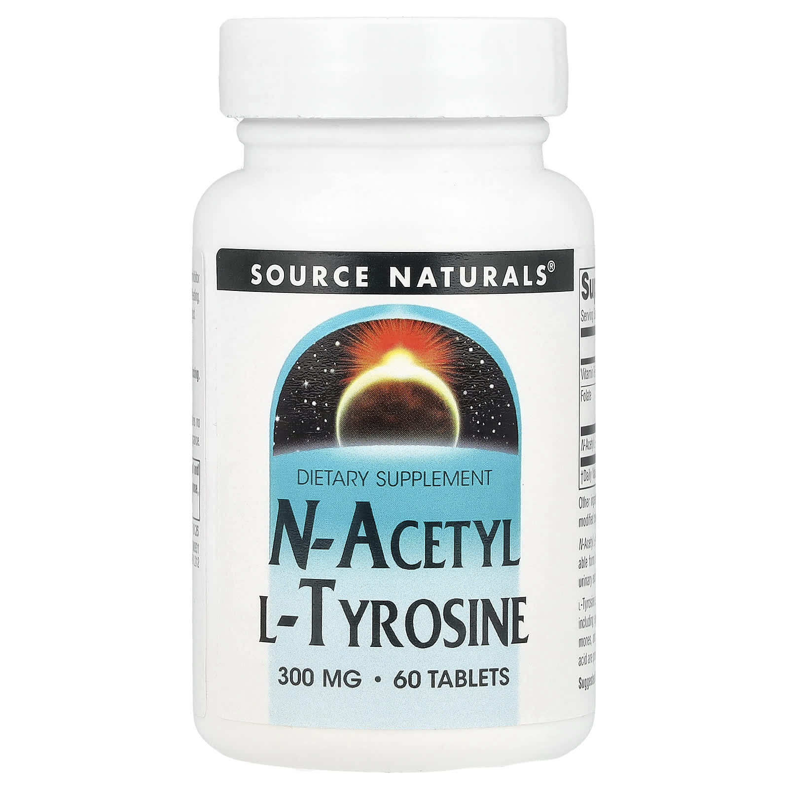 

N-Acetyl L-Tyrosine, 300Mg, 60 Tablets