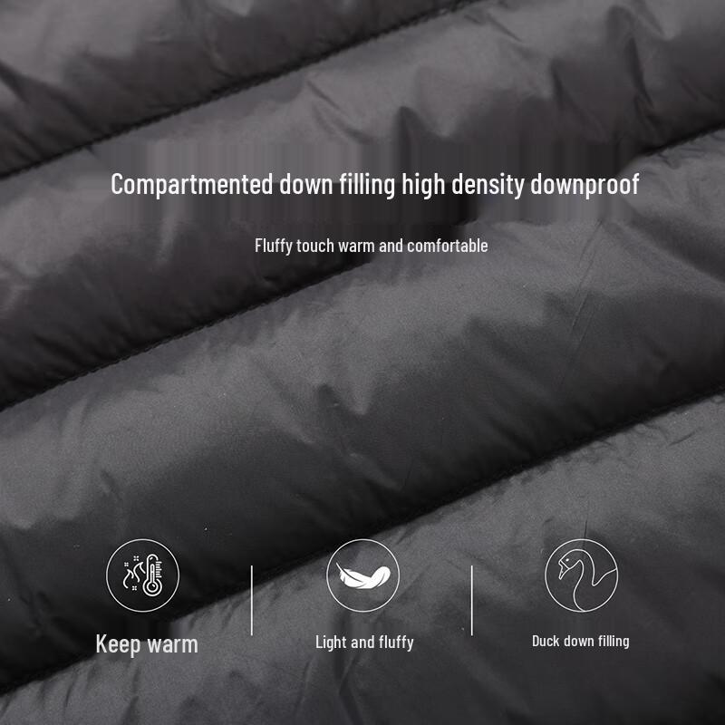 Men's Stand Collar 90% Down Puffer Jacket