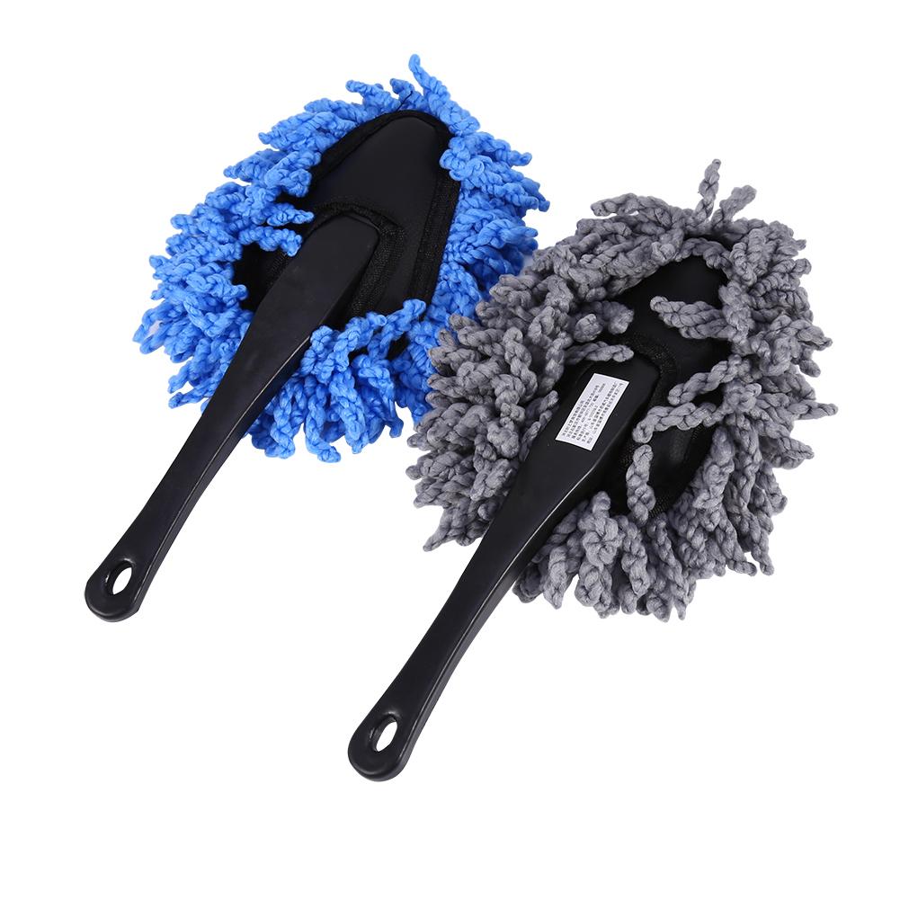 Microfiber Auto Window Wash Cleaner Long Handle Dust Car Cleaning Brush Care Towel Handy Washab