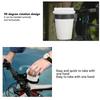 ENLEE Support de Tasse pour Guidon de Vélo Électrique en Alliage d'Aluminium Support pour Tasse à Café Support pour Tasse à Thé pour Cyclisme Noir