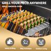 Skewers Kabob Rack Stainless Steel Reusable Barbecue BBQ Long Skewers Holder for Grill Meat Chicken
