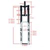 Mountain Bike DH Dual Shoulder Air Suspension Fork 26/27.5/29 Inch 34mm XC/AM/Dirt Jump Upper Damping Adjustment No Lockout