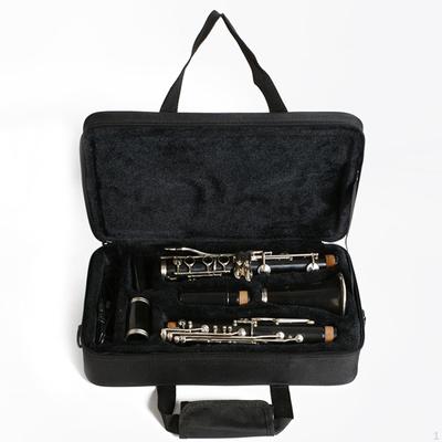 Clarinet Case Gig Bag with Compartments Comfortable Storage Oxford Cloth for