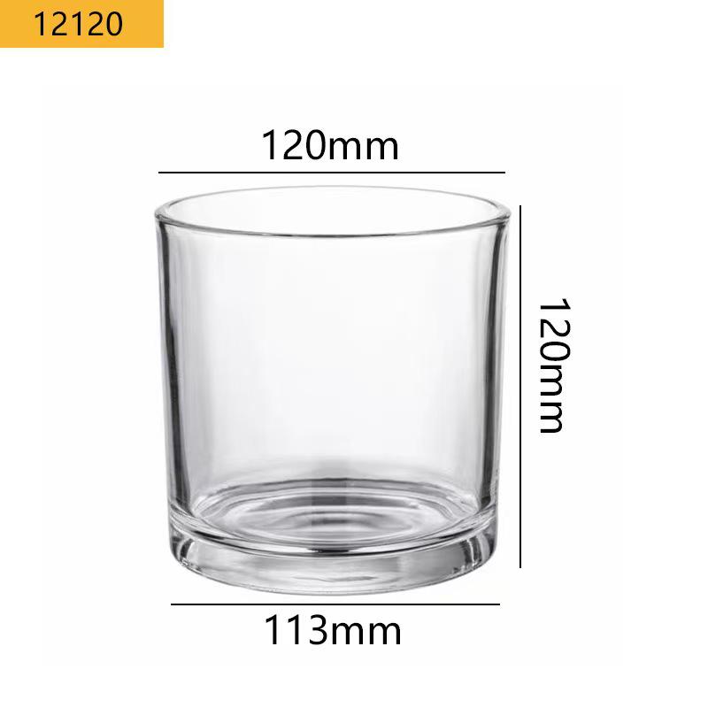 Transparent Glass Aromatherapy Candle Holder Cup прозрачный