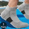 3 Pairs Sports Socks For Man High Quality Comfortable Breathable Basketball Short Socks Casual Fashion Low-cut Ankle Socks