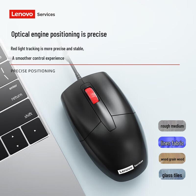 Lenovo M01 Wired USB Business Mouse, 10-Pack