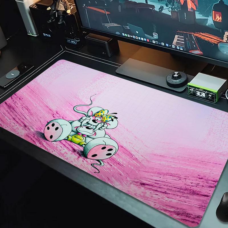 Diddl Large Size Mouse Pad Large Gaming Table Cushion Non-slip Laptop Tablet Big Mousepad XXL Mat Mini PC Playmat With Lock edge