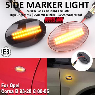 Dynamic LED Flashing Turn Signal Side Marker Lamp For Opel Combo C B Tigra A Astra F Meriva A Corsa C B Sintra Vita Car Light