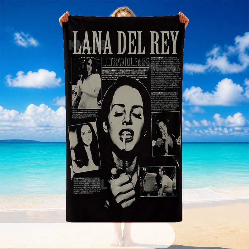 Lana Del Rey Beach Towel, Soft Large Absorbent Towel For Beach Swimming Pool Travel Vacation