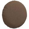 Seat Cushions 2 Pcs Brown Ø30 X 13 Cm Fabric