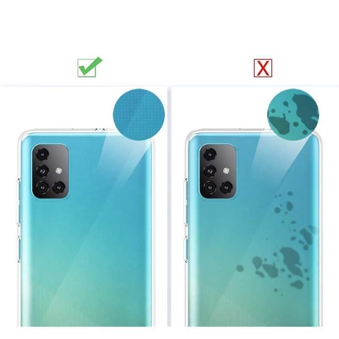 Transparente TPU Gel Hülle für Samsung Galaxy A71 - Ultradünner Weichsilikon-Schutz Phonillico®