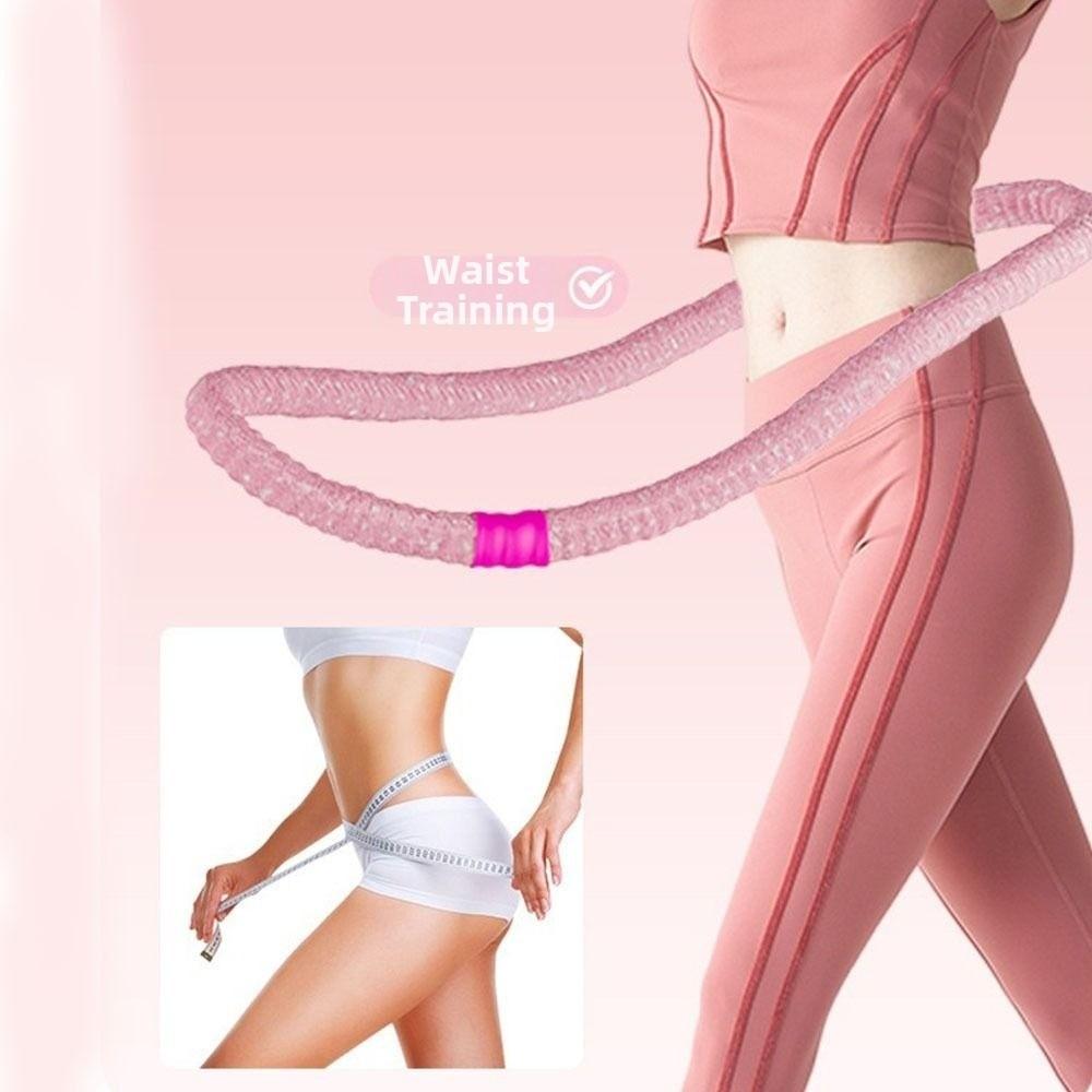 Lågbrusande fjäderrörsyogacirkel mjuk fjäderviktad fitnessring aerob träning