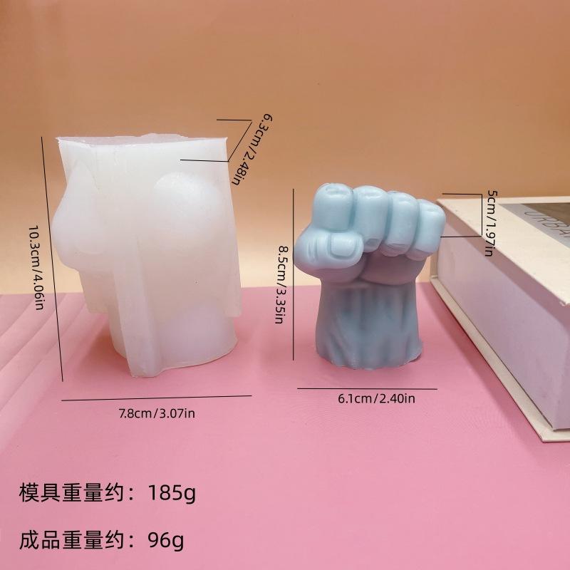 

3D Large Fist Silicone Mold Cake Chocolate Clay Plaster Mould Candle Mold Handmade Soap Silicone Mold For Home Decoration