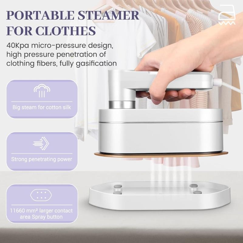 Handy Ironing Machine Portable Garment Steamer with Digital Display Handheld Iron for Quick Fabric Steam RefreshsClothes